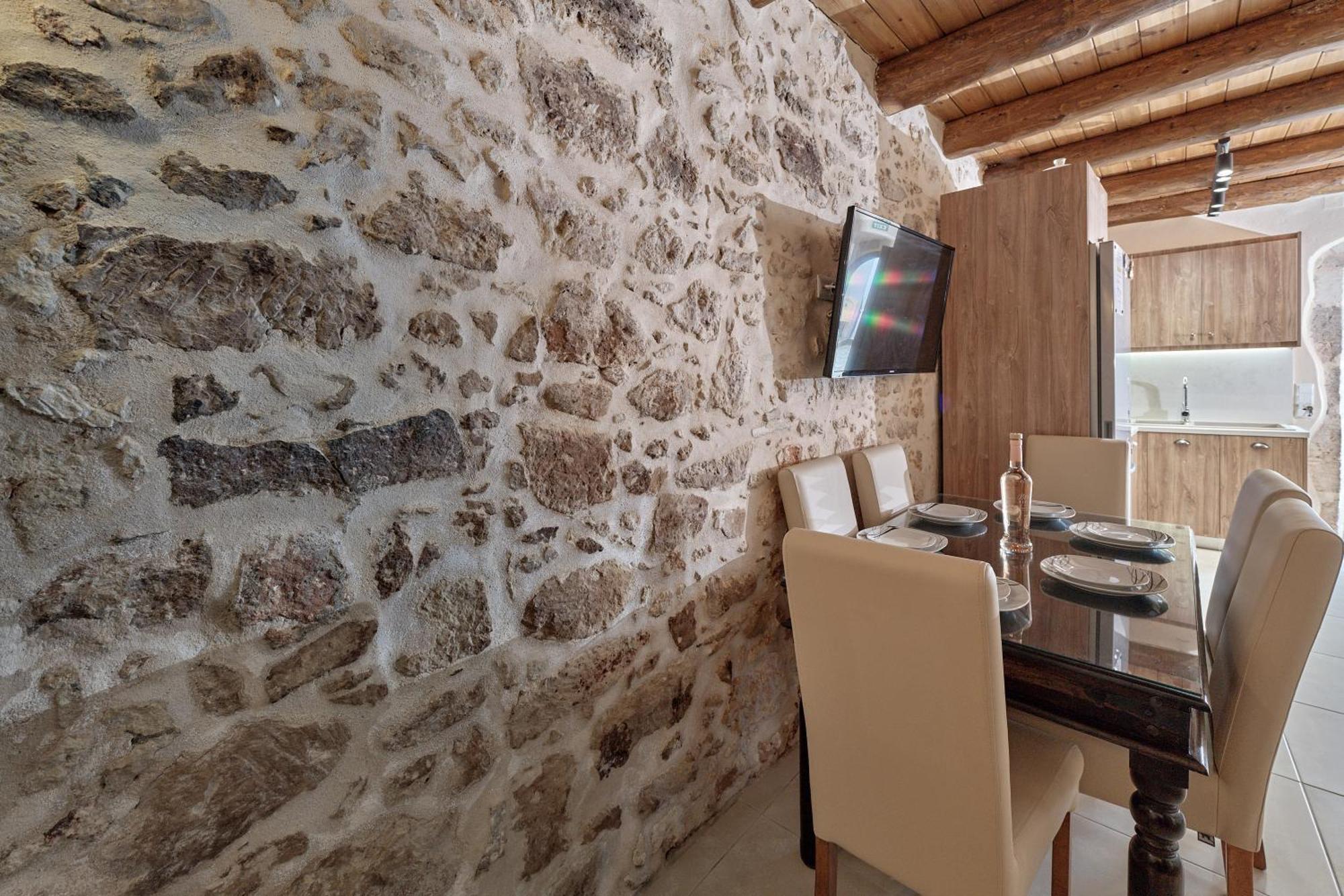Stone Villa With Swimming Pool-Bbq! Melidhonion  Екстер'єр фото